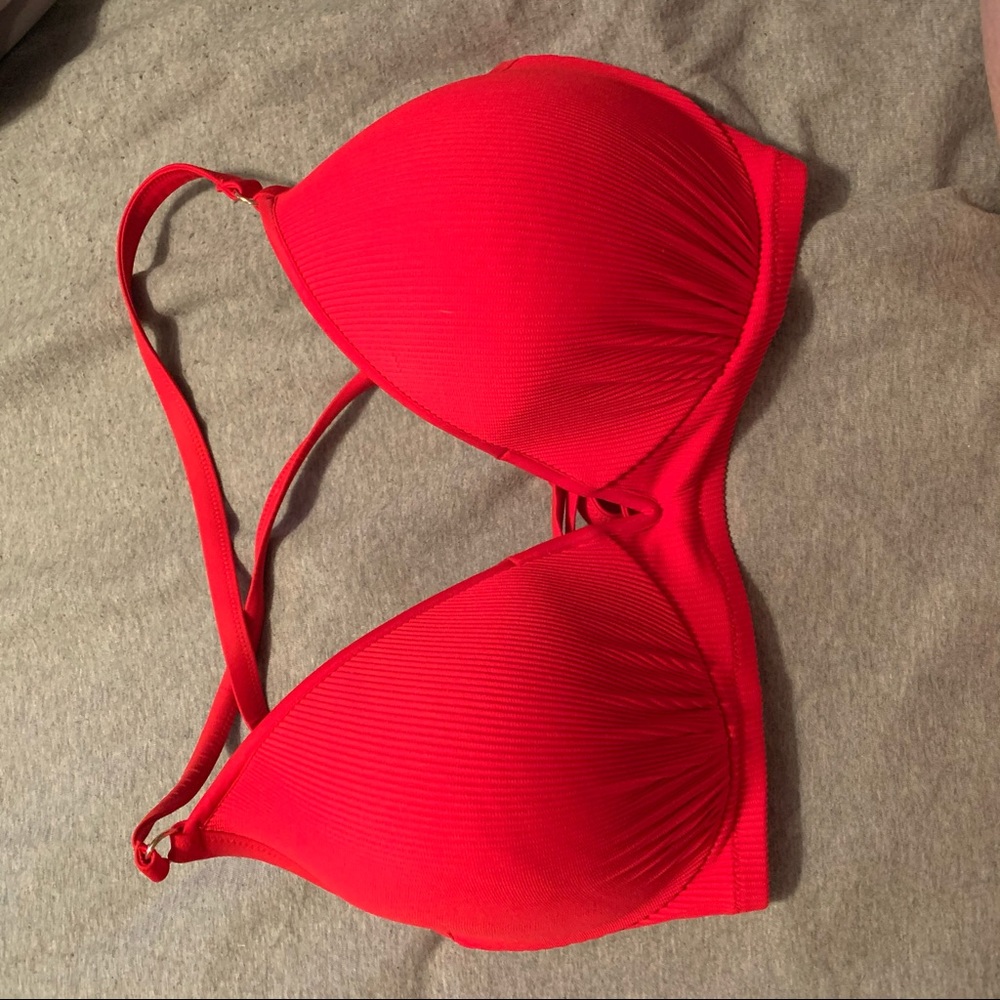 Red bikini top